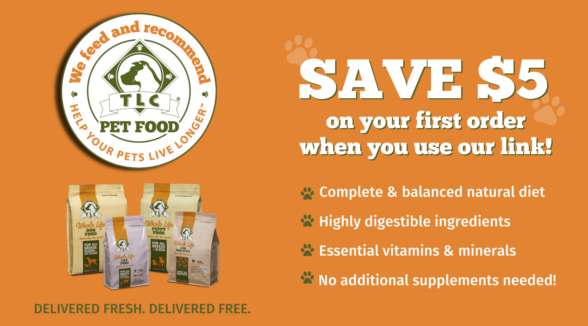 TLC $5 Off Horizontal Coupon