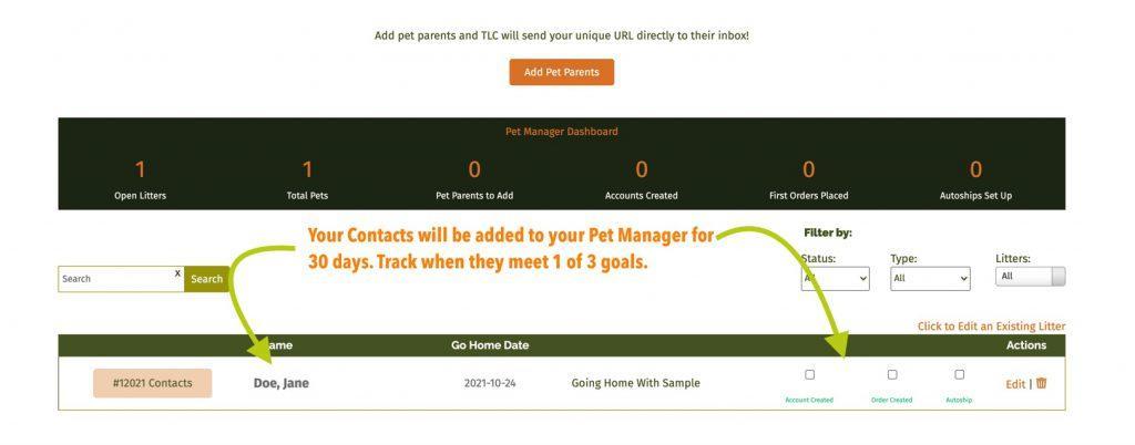 Pet Manager Dashboard